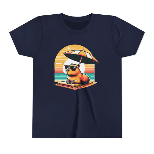 Youth Short Sleeve Tee with Cute Capybara Design – Soft, Fun, and Perfect for Everyday Wear