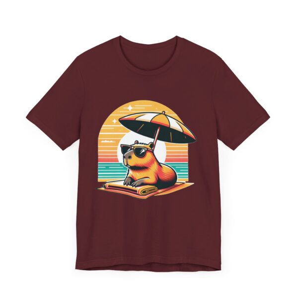 Unisex Jersey Short Sleeve Tee with Adorable Capybara Design – Soft and Stylish T-Shirt