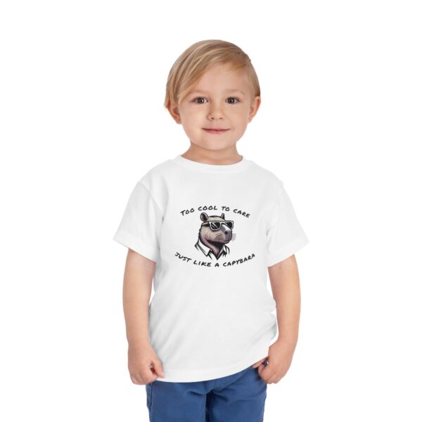 Toddler Short Sleeve Tee with Adorable Capybara Design – Soft, Fun, and Perfect for Everyday Play