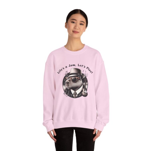 Unisex Heavy Blend™ Crewneck Sweatshirt with Cute Capybara Design – Embrace Comfort Every Day