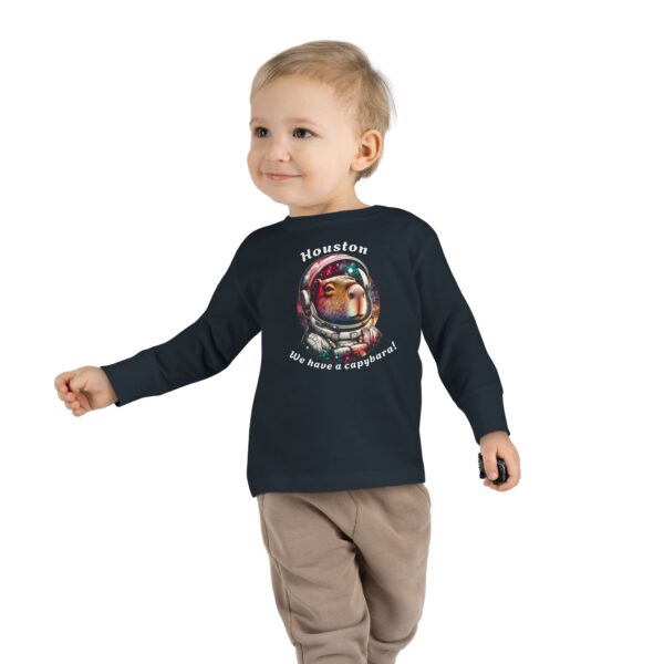 Toddler Long Sleeve Tee with Adorable Capybara Design – Soft, Warm, and Fun for Everyday Wear