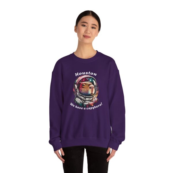 Unisex Heavy Blend™ Crewneck Sweatshirt with Cute Capybara Design – Embrace Comfort Every Day