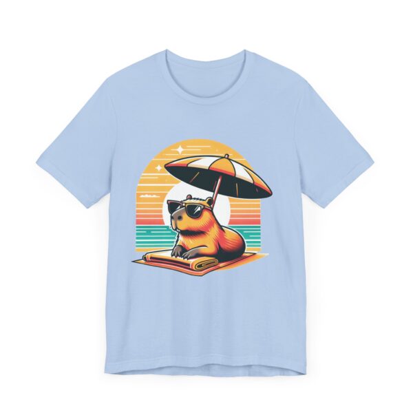 Unisex Jersey Short Sleeve Tee with Adorable Capybara Design – Soft and Stylish T-Shirt