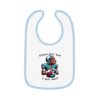Baby Contrast Trim Jersey Bib with Adorable Capybara Design – Soft, Stylish, and Perfect for Messy Mealtime