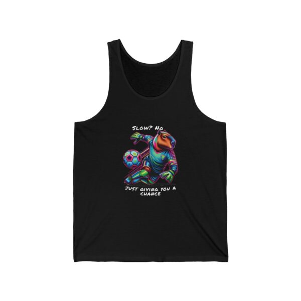 Unisex Jersey Tank Top with Cute Capybara Design – Perfect for Summer Style