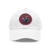 Dad Hat with Leather Patch (Round) - Capybara design
