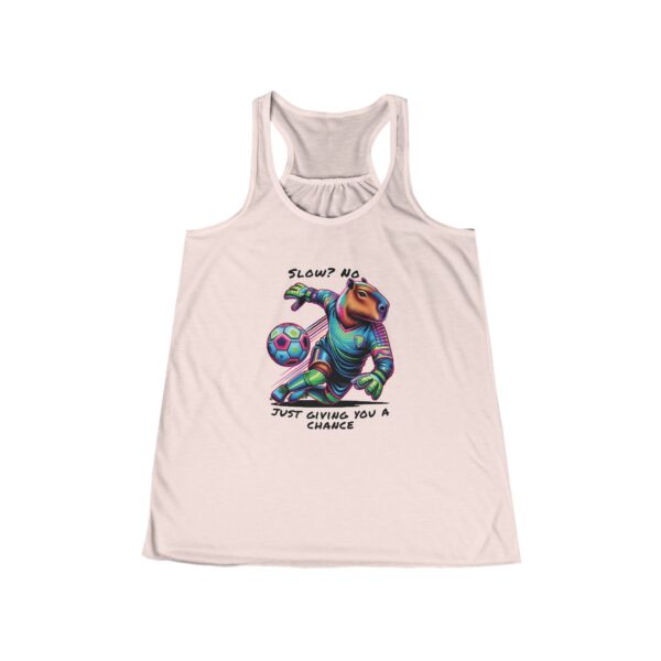 Womens Flowy Racerback Tank with Adorable Capybara Design – Lightweight, Stylish, and Fun for Summer