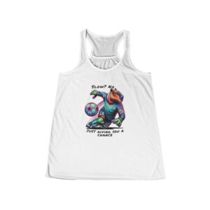 Womens Flowy Racerback Tank with Adorable Capybara Design – Lightweight, Stylish, and Fun for Summer