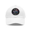 Dad Hat with Leather Patch (Round) - Capybara design