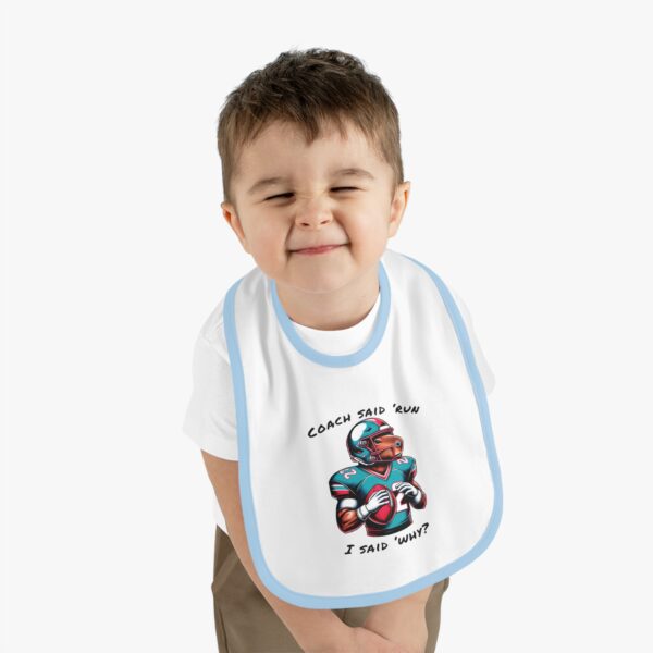 Baby Contrast Trim Jersey Bib with Adorable Capybara Design – Soft, Stylish, and Perfect for Messy Mealtime