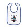 Baby Contrast Trim Jersey Bib with Adorable Capybara Design – Soft, Stylish, and Perfect for Messy Mealtime