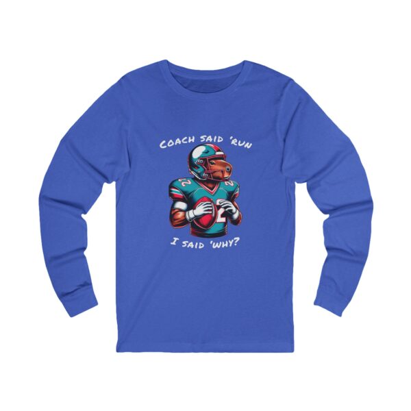 Unisex Jersey Long Sleeve Tee with Unique Capybara Design – Comfortable and Stylish Top
