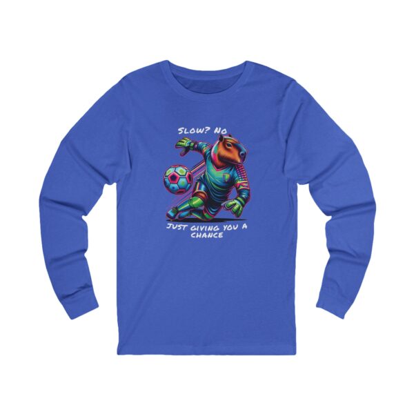 Unisex Jersey Long Sleeve Tee with Unique Capybara Design – Comfortable and Stylish Top