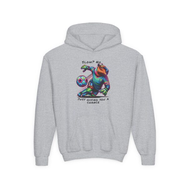 Youth Heavy Blend Hooded Sweatshirt with Cute Capybara Design – Warm, Cozy, and Perfect for Kids