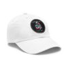 Dad Hat with Leather Patch (Round) - Capybara design