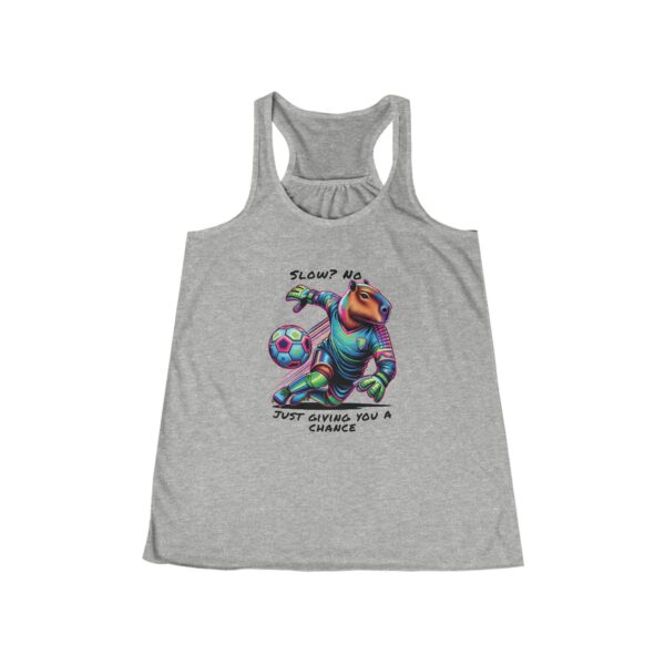 Womens Flowy Racerback Tank with Adorable Capybara Design – Lightweight, Stylish, and Fun for Summer