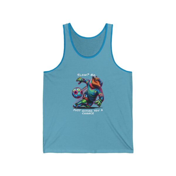 Unisex Jersey Tank Top with Cute Capybara Design – Perfect for Summer Style