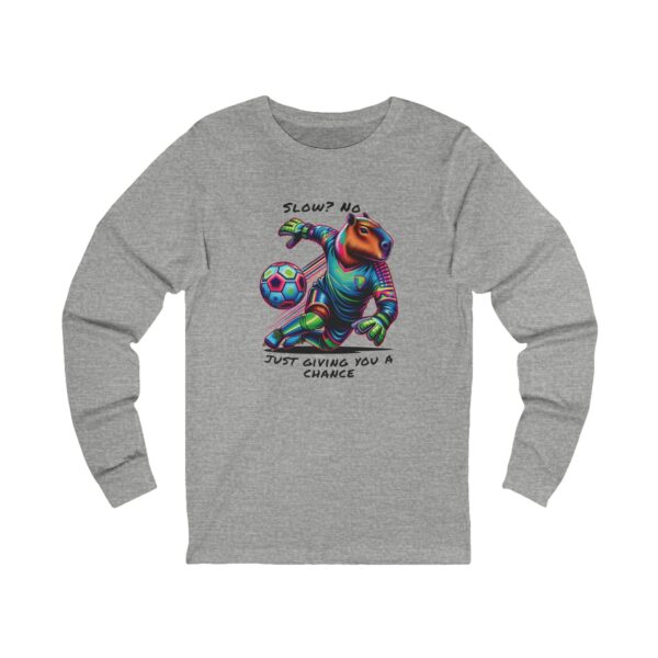 Unisex Jersey Long Sleeve Tee with Unique Capybara Design – Comfortable and Stylish Top