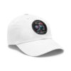 Dad Hat with Leather Patch (Round) - Capybara design