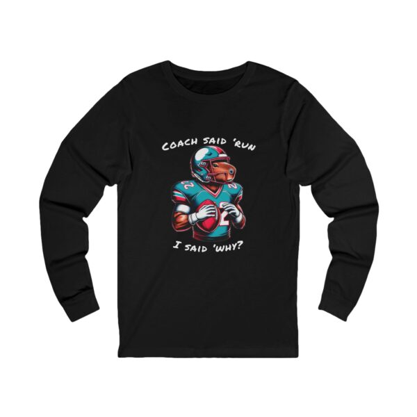 Unisex Jersey Long Sleeve Tee with Unique Capybara Design – Comfortable and Stylish Top