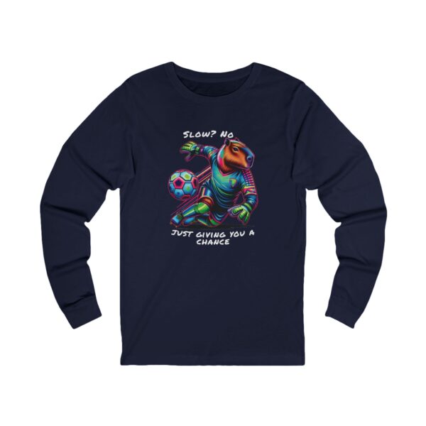 Unisex Jersey Long Sleeve Tee with Unique Capybara Design – Comfortable and Stylish Top