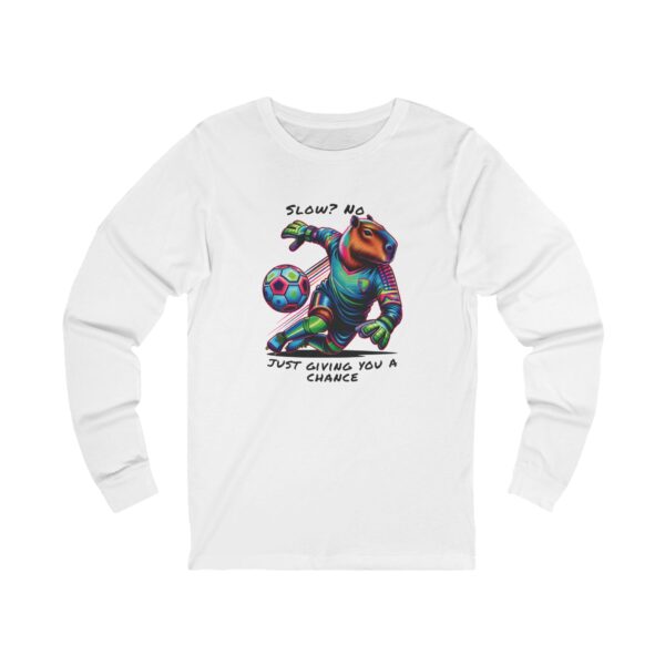 Unisex Jersey Long Sleeve Tee with Unique Capybara Design – Comfortable and Stylish Top