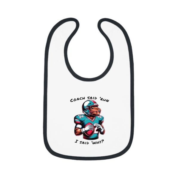 Baby Contrast Trim Jersey Bib with Adorable Capybara Design – Soft, Stylish, and Perfect for Messy Mealtime