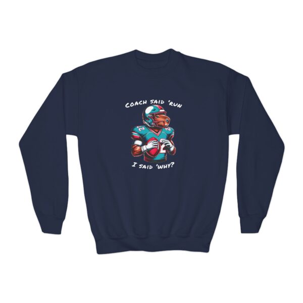 Youth Crewneck Sweatshirt with Adorable Capybara Design – Cozy and Fun for Everyday Wear