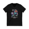 Unisex Short Sleeve V-Neck T-Shirt with Cute Capybara Design – Comfortable Casual Wear