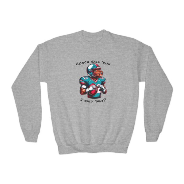 Youth Crewneck Sweatshirt with Adorable Capybara Design – Cozy and Fun for Everyday Wear