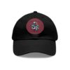 Dad Hat with Leather Patch (Round) - Capybara design