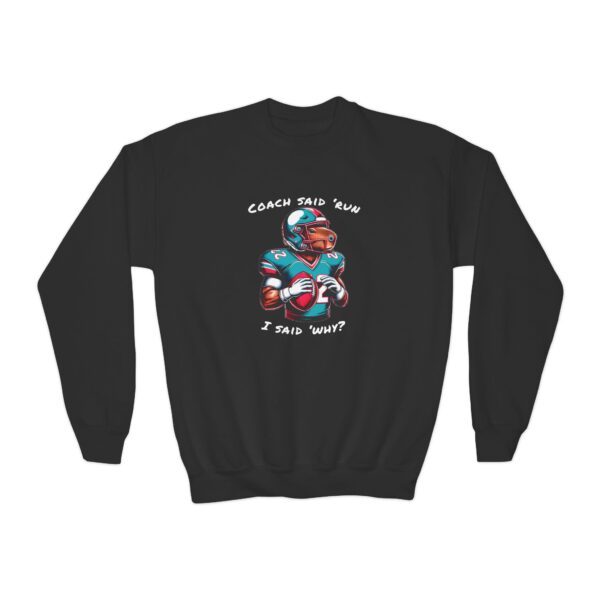 Youth Crewneck Sweatshirt with Adorable Capybara Design – Cozy and Fun for Everyday Wear