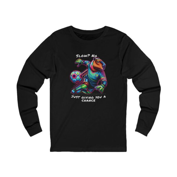Unisex Jersey Long Sleeve Tee with Unique Capybara Design – Comfortable and Stylish Top