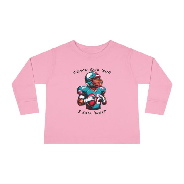 Toddler Long Sleeve Tee with Adorable Capybara Design – Soft, Warm, and Fun for Everyday Wear