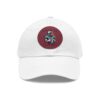 Dad Hat with Leather Patch (Round) - Capybara design