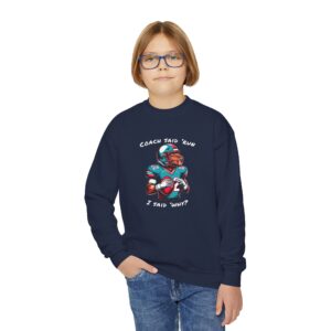 Youth Crewneck Sweatshirt with Adorable Capybara Design – Cozy and Fun for Everyday Wear