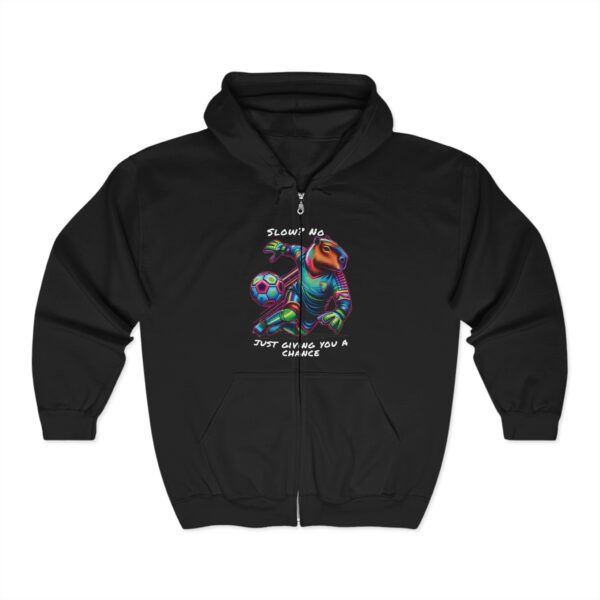 Unisex Heavy Blend™ Full Zip Hooded Sweatshirt with Adorable Capybara Design – Stylish and Comfortable Outerwear