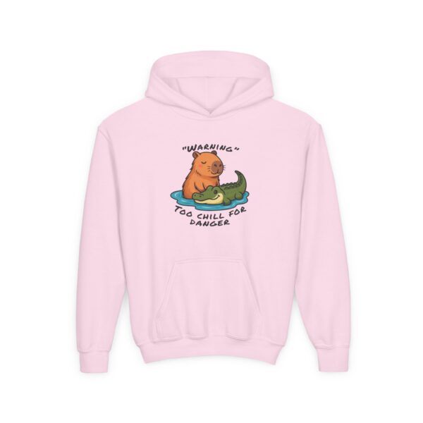 Youth Heavy Blend Hooded Sweatshirt with Cute Capybara Design – Warm, Cozy, and Perfect for Kids