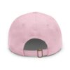 Dad Hat with Leather Patch (Rectangle) - Capybara design