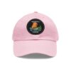 10134488357692818029_2048.jpeg Dad Hat with Leather Patch (Round) - Capybara design