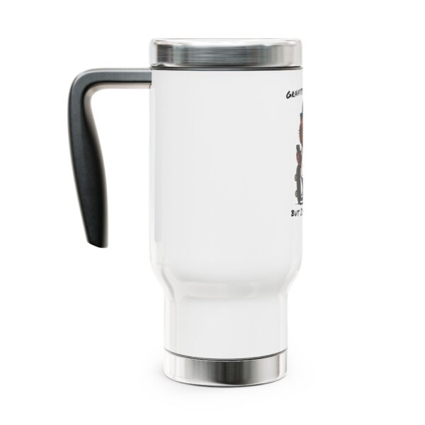 Capybara Stainless Steel Travel Mug with Handle – Durable 14oz Insulated Mug with Cute Capybara Design