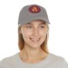 10325959326716336024_2048.jpeg Dad Hat with Leather Patch (Round) - Capybara design