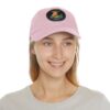 10478023654399331566_2048.jpeg Dad Hat with Leather Patch (Round) - Capybara design