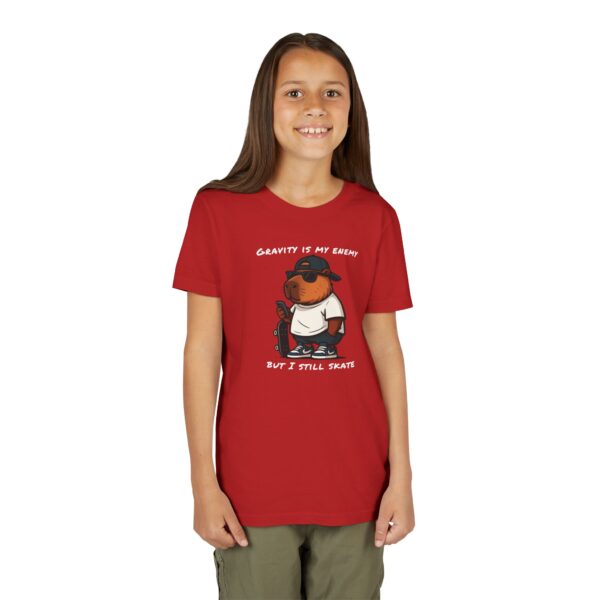 Youth Short Sleeve Tee with Cute Capybara Design – Soft, Fun, and Perfect for Everyday Wear