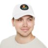 10731695780072241502_2048.jpeg Dad Hat with Leather Patch (Round) - Capybara design
