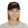 Dad Hat with Leather Patch (Rectangle) - Capybara design