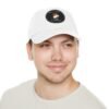 Dad Hat with Leather Patch (Round) - Capybara design