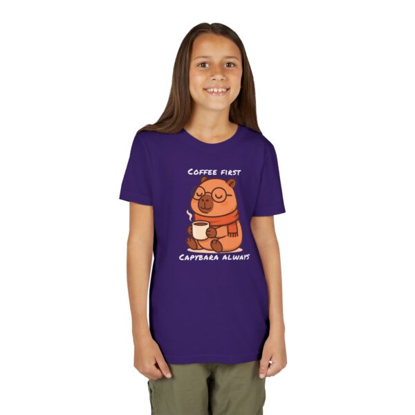 Youth Short Sleeve Tee with Cute Capybara Design – Soft, Fun, and Perfect for Everyday Wear