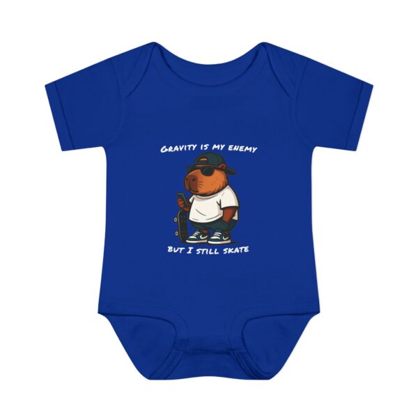 Infant Baby Rib Bodysuit with Cute Capybara Design – Soft, Comfortable, and Perfect for Your Little One