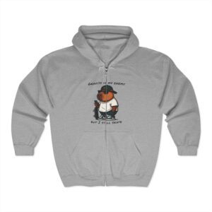 Unisex Heavy Blend™ Full Zip Hooded Sweatshirt with Adorable Capybara Design – Stylish and Comfortable Outerwear